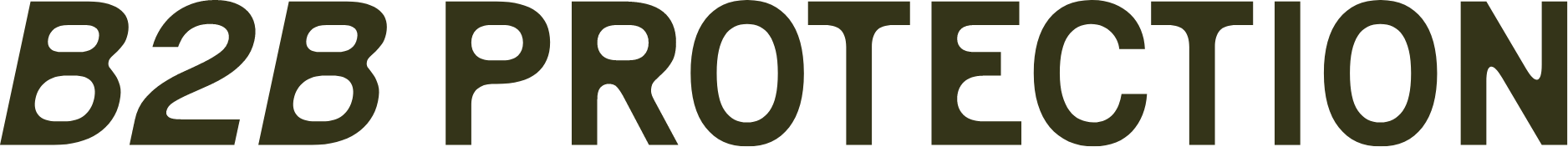 Logo transparent en vert foncé présent dans le footer - serrurier Montpellier et Nîmes - B2B Protection