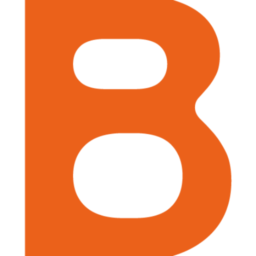 Monogramme orange de la lettre B - serrurier à Montpellier et Nîmes - B2B Protection
